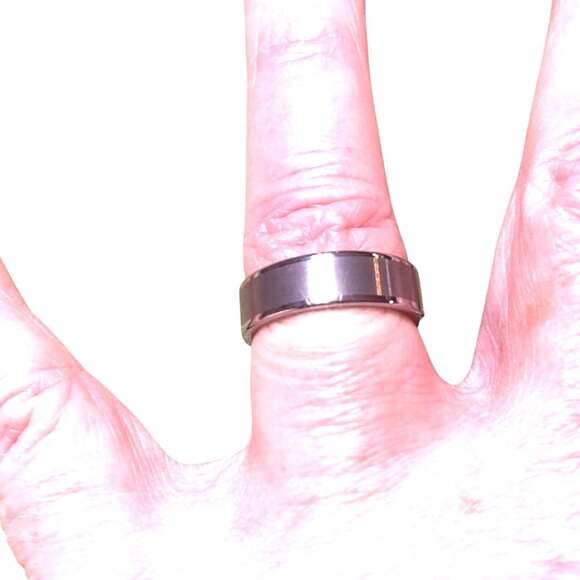 Tungsten Size 6 Mens Gunmetal Gray Wedding Band - Picture 5 of 6